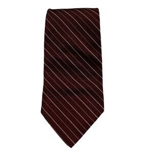 New With Tags Nautica Maroon Striped Men's Necktie Tie